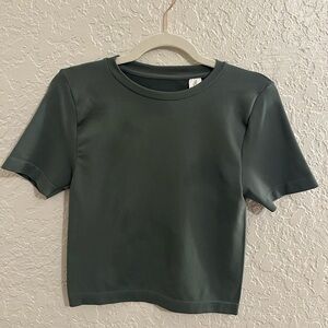 a new day Dark Green Short Sleeve Tee